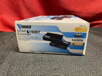 はに。 Vanco 280726 HDMI HDBaseT Extender Kit - Both Units plus
