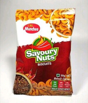 Munchee Savoury Nuts Biscuits Original Teatime Snack Ceylon Free Shipping Bite