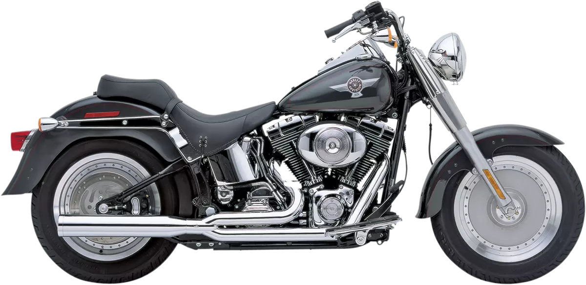 Cobra PowerPro HP 2 Into 1 Exhaust System Chrome for 12 17 Fat Boy Softail Slim