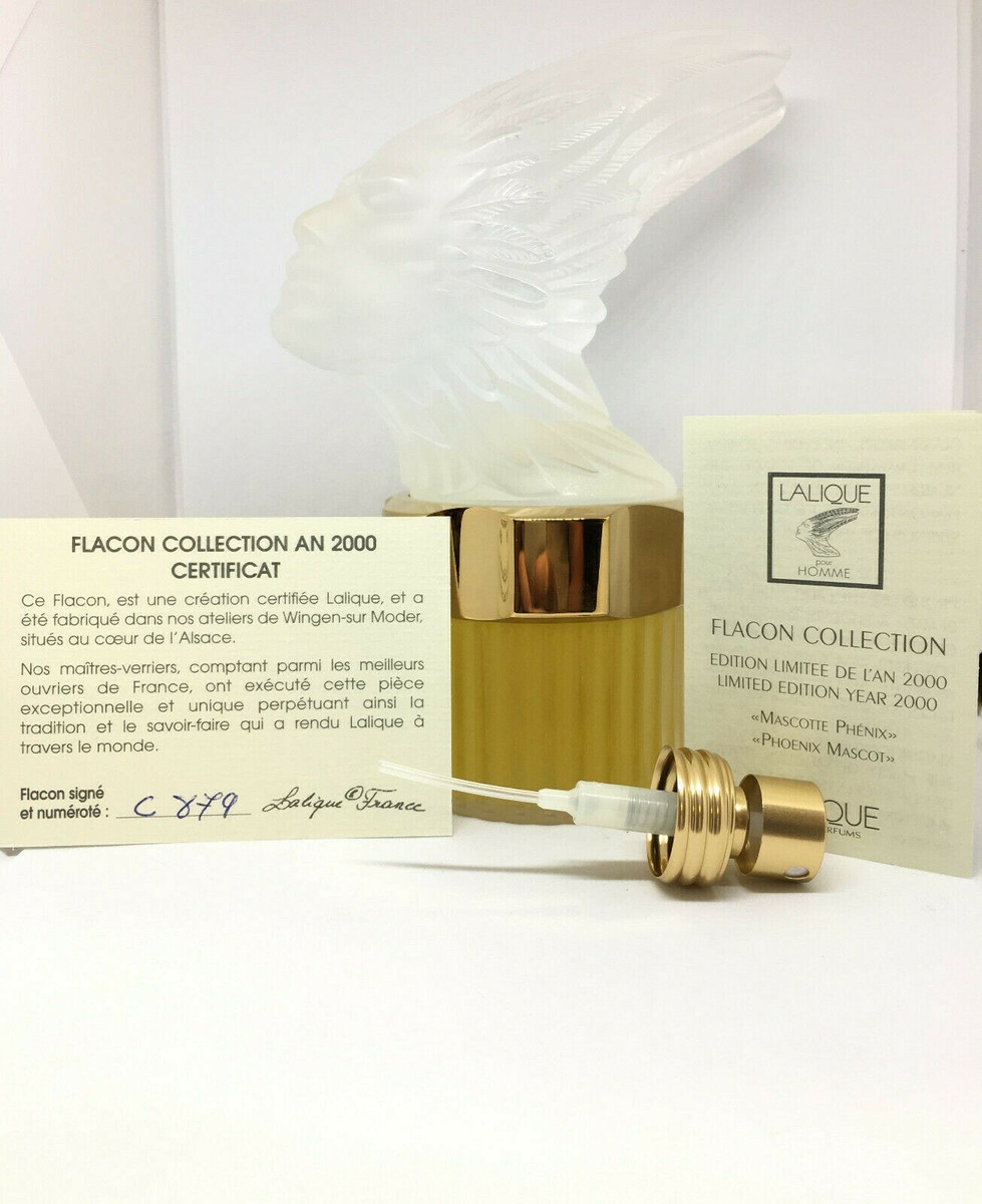 Lalique Les Falcons Collection Phenix Edition 2000 3.3 oz