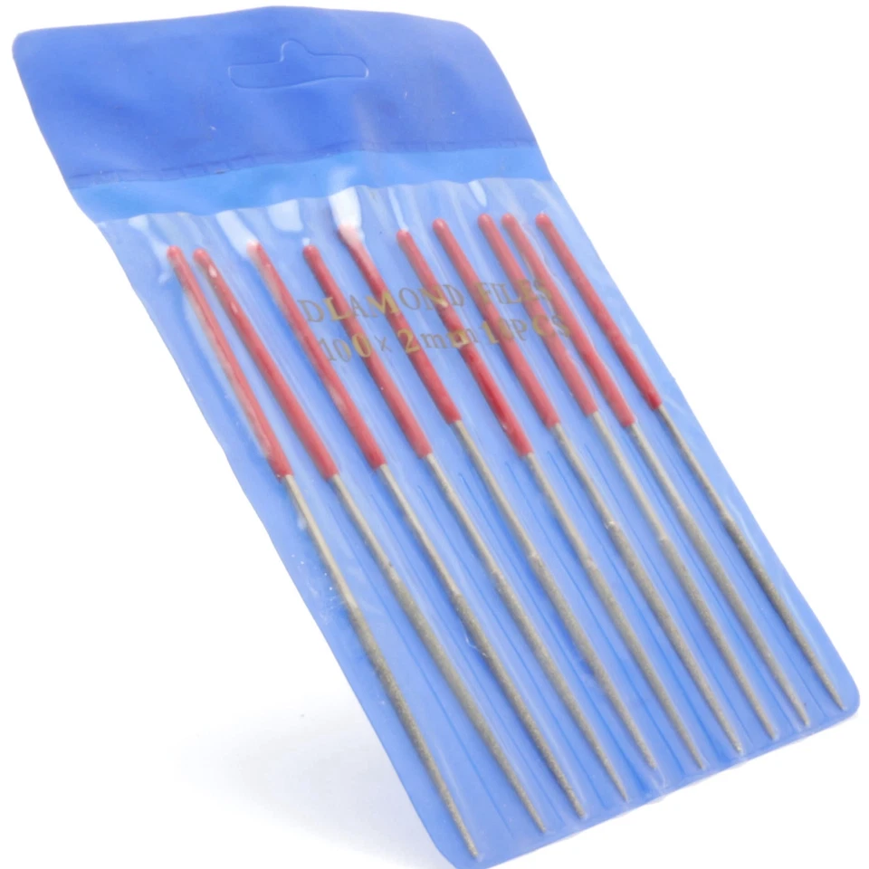 10Pcs 4" inch 100 MM x2 MM ROUND Diamond Coated Needle Saw Files Filing Cutting - Image 3 of 4