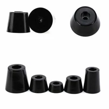 Stainless Steel Washer Tall Round Rubber Feet Black Heightening Pad damping