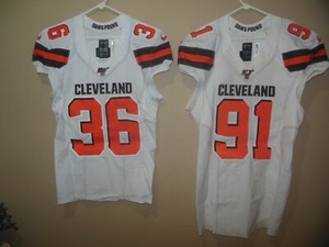 CLEVELAND BROWNS 100TH ANNIVERSARY FOOTBALL GAME JERSEY