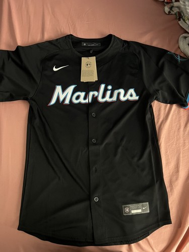 Nike Miami Marlins Black Alternate 2024 Official MLB Limited Jersey $175 Arraez