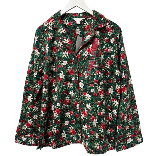 Charter Club Christmas Pajamas Set Medium Flannel Holiday Floral PJs NWT - Picture 4 of 15