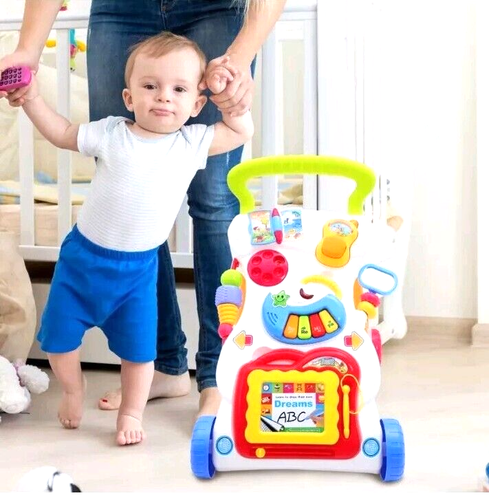 Baby Walker Stroller Play Activity Music Lighting Kids Ride On Toy Car 2 IN 1 US