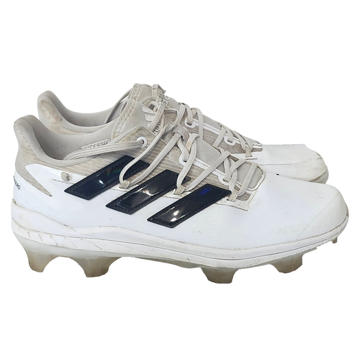 Adidas Adizero Afterburner geformte Baseball Stollen Herren 7,5 weiß schwarz Streifen - Bild 3 von 5