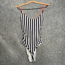 Southern Tide Seagoing Nautical Navy Stripe One-Piece Tieback Swimsuit- Sz M