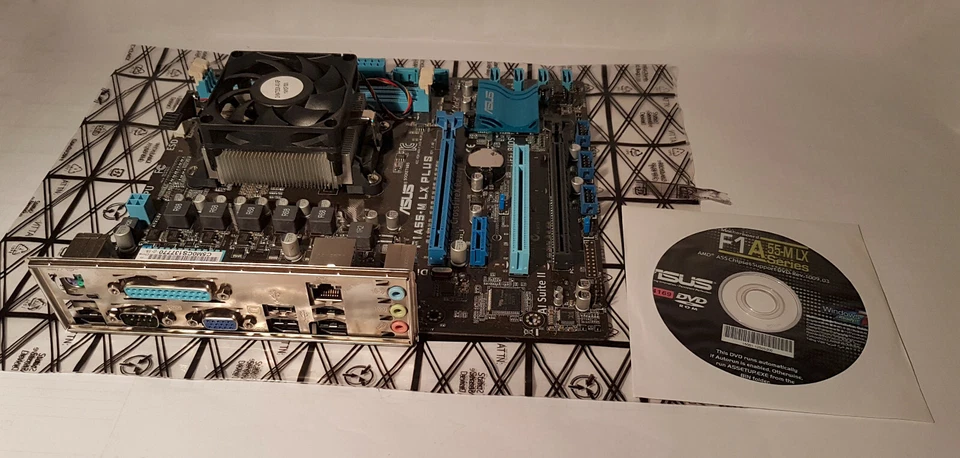 ASUS F1A55-M LX PLUS Micro ATX Motherboard w/ AMD FM1 A4-3400 CPU, Backplate - Image 4 of 4