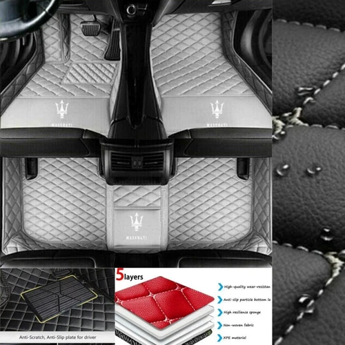 For Maserati Ghibli Gran Turismo Quattroporte Car Floor Mats Waterproof Custom - Imagen 12 de 35
