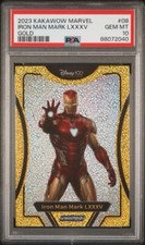 2023 Kakawow Phantom Disney 100 Marvel Iron Man Mark LXXXV #08 Gold /10 PSA 10
