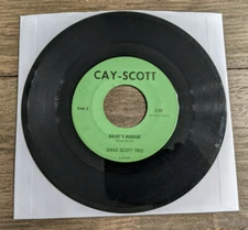 Dave Scott Trio 45 Dave's Boogie / Begin The Beguine Private Label Blues Instr.