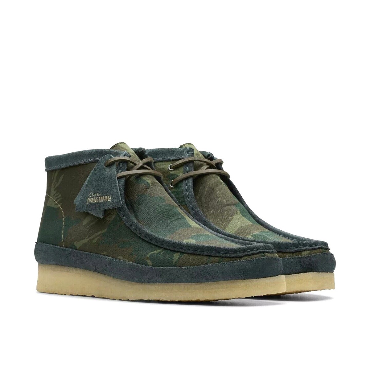 【美品】clarks　WALLABEE　カーキ Clarks クラークス ワラビー ロー CLARKS WALLABEE LO BOOT