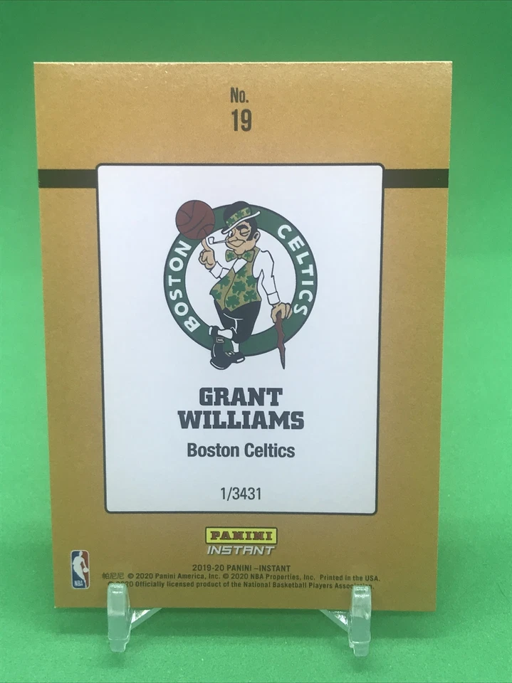 Grant Williams 2019-20 Panini Instant 1989 Donruss Rated Rookie Retro RC #19 SP - Image 2 of 3