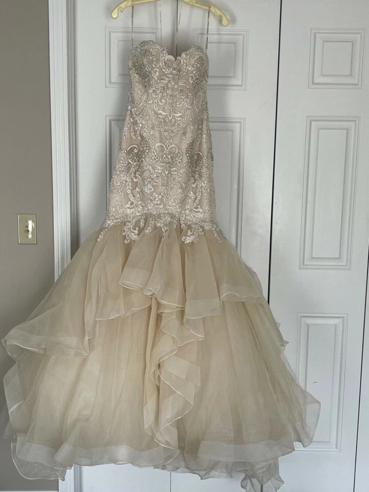 Мэгги Соттеро Малина размер 10 новый никогда не носили с ярлыками. Золото/олово - Изображение 3 из 4