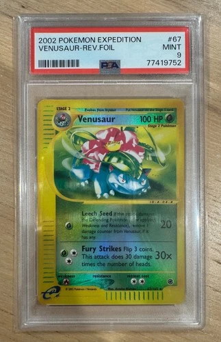 2002 Pokemon Venusaur Expedition Reverse Foil #67 PSA 9 Mint LOW POP