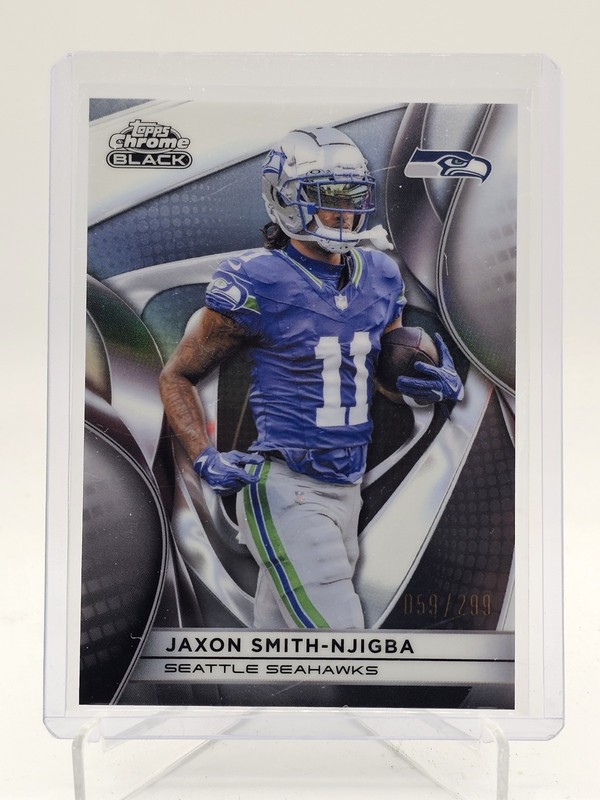 JAXON SMITH-NJIGBA 2025 CHROME BLACK REFRACTOR /299 #92 SEAHAWKS Q7485