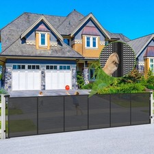 Reinforced 180" Extra Wide Outdoor Retractable Gate, All-Weather Resistant