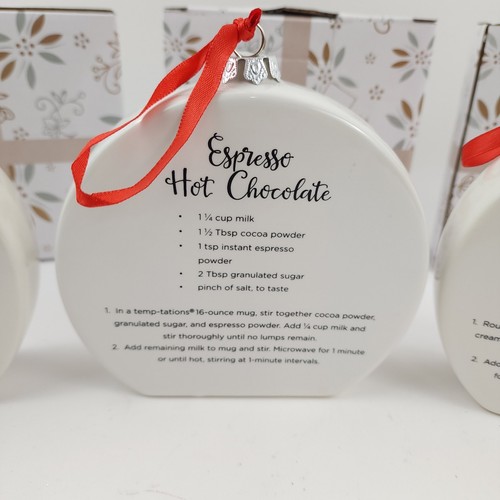 Temp-tations Set of 4 Recipe Ornaments Table Decor Winter Whimsy - Picture 5 of 9