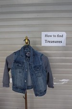 FM 13 SIZE 4T URBAN REPUBLIC BLUE GREY DENIM JUMPER JACKET KIDS BOYS
