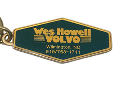 Wilmington NC Wes Howell Volvo Auto Car Dealer Vintage Advertising Keychain