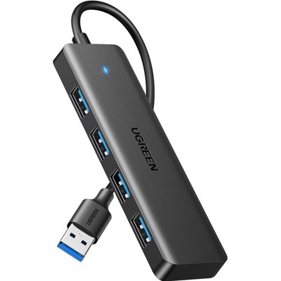 USB Hub 4-Port USB 3.0 Verteiler schneller Datenübertragung für MacBook PC