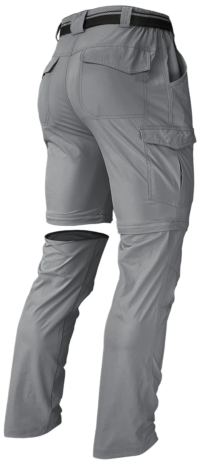 Mens Hiking Pants Convertible Zip Off Lightweight Waterproof Quick Dry Outdoo...