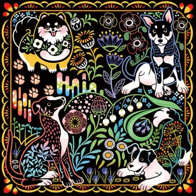 Book Soothing Scratch Art: Flowers & Animals Fantasy - Chinese