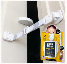 Door Buddy Child Proof Lock Cat Door Stopper, Adjustable Toddler Safety Strap