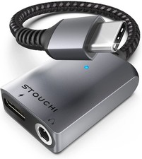 Image of USB C to 3.5mm Jack and Charger Adapter,Stouchi USB Type C to Headphone Audio...