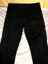 Men's Cargo Pants Straight Leg Sz 38x32 Goodfellow & Co Black-Tactical-NWOT