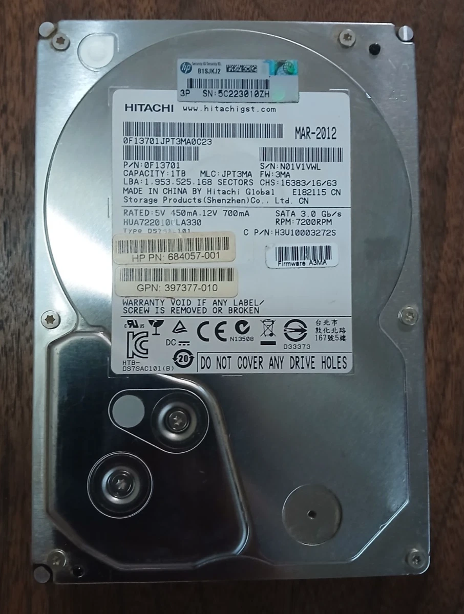 Hitachi 1 TB Internal Hard Disk Drives for sale | eBay