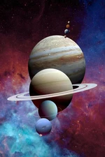 Earths Solar System Art Print Laminated Dry Erase Sign Poster 24x36