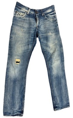 Lotus Roots Men s Distressed Button Fly Jeans Size 36x30.  Nice!!