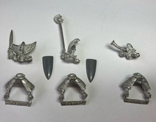Warhammer High Elf Silver Helm Metal Command Group Citadel Miniatures