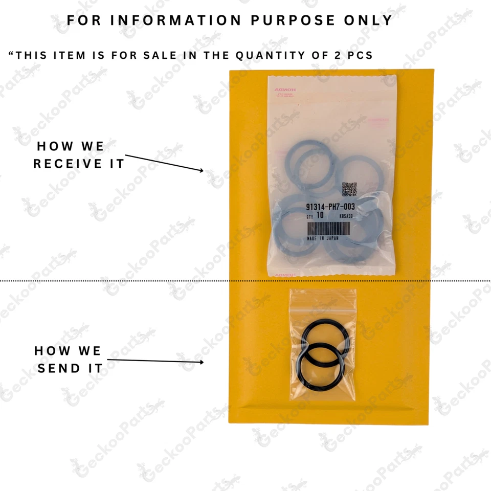 Honda Genuine Coolant Connecting Pipe O-Ring 31.2 X 4.1 OEM 91314-PH7-003 2 pcs - Image 4 of 4