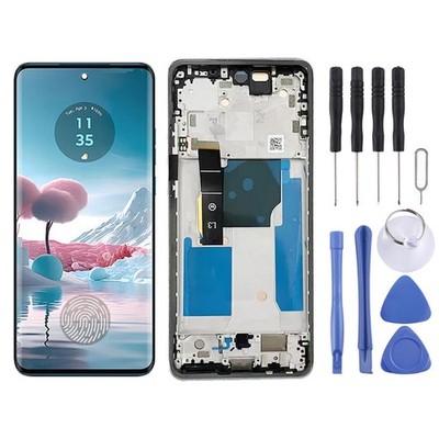 Original Motorola Moto Edge 40 Neo LCD Display mit Rahmen Touchscreen Bildschirm