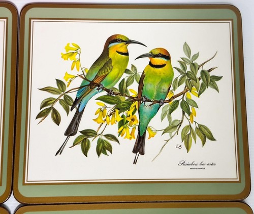 Vintage Pimpernel AUSTRALIAN BIRDS Placemats Set of 4 by Christine Berrie ~ VGC - Picture 7 of 12