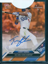 MLB Topps NOW 2024 World Series Champions Tommy Edman Auto /5