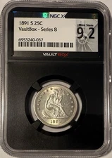 1891 S Seated Liberty Quarter NGC MS62‼️CARTWHEEL LUSTER & COVETED BLACK CORE‼️