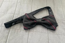  450 NWT Stefano Ricci Red  Black Made in Italy 100 Silk Bow Tie One Size Hook