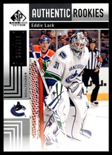 2011-12 SP Game Used Eddie Lack Rookie 366/699 Vancouver Canucks #182