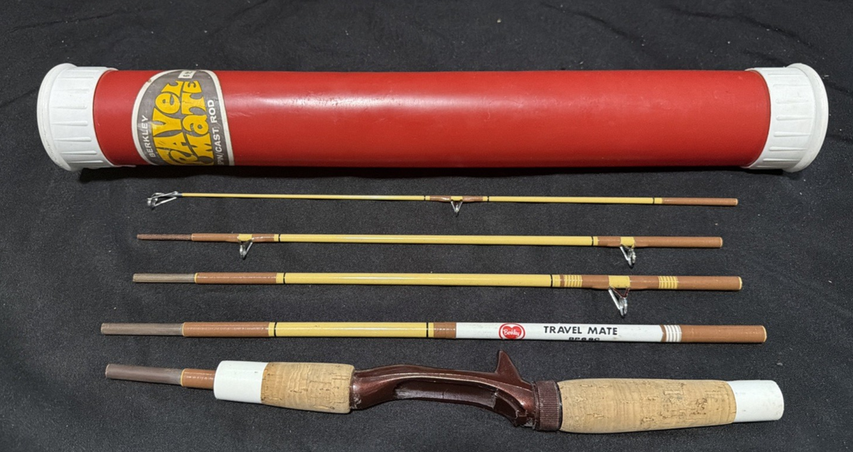 Vintage Berkeley Travel Mate Fishing Rods, 5 Piece Fishing Pole with Case, NOS | eBay Vintage Berkeley Travel Mate Fishing Rods, 5 Piece Fishing Pole with Case, NOS | eBay