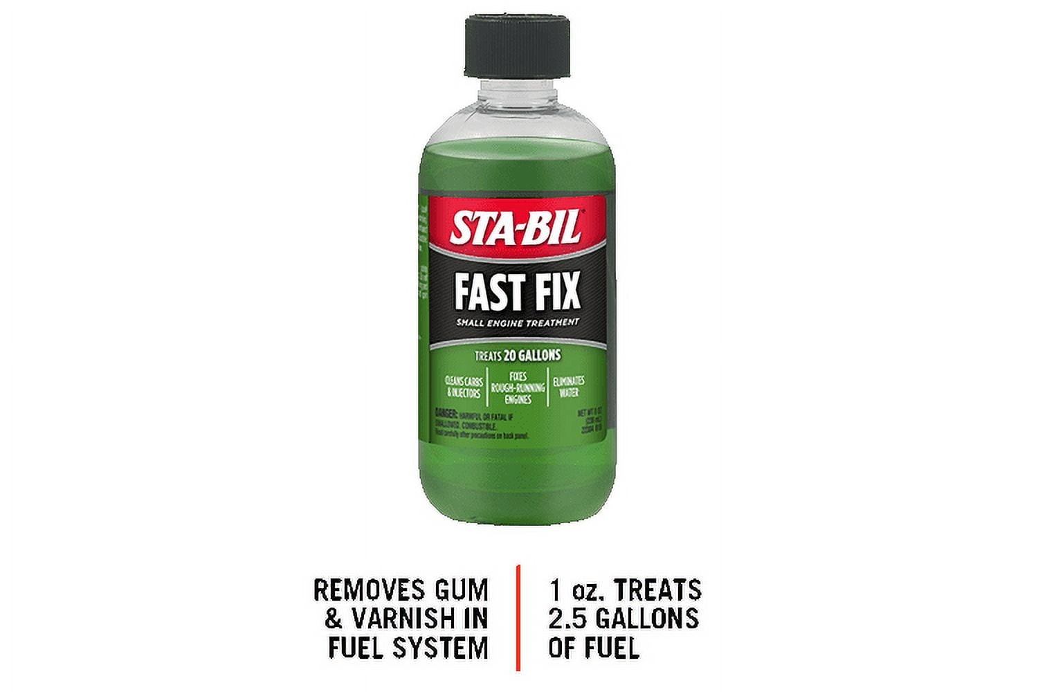 STA-BIL 22304 Fast Fix Small Engine Treatment Cleans Carburetors - 8oz - 12 PACK