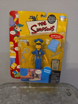 #ad PLAYMATE THE SIMPSONS WORLD OF SPRINGFIELD INTERACTIVE FIGURE OFFICER MARGE $25.00