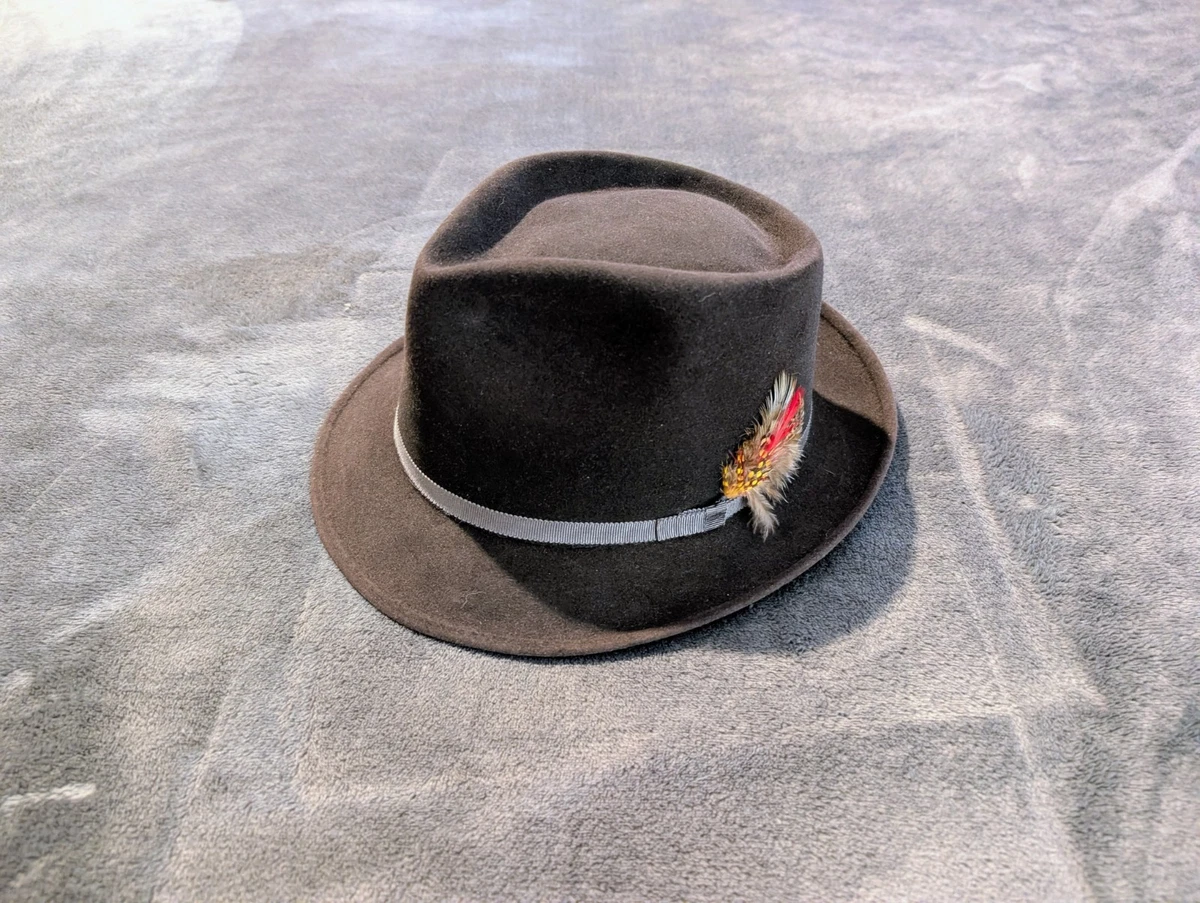 Beaver Fedora/Trilby Vintage Hats for Men 7 1/4 Size for sale | eBay