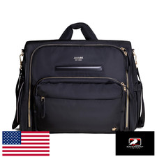 JuJuBe New Satchel Diaper Bag, Convertible Backpack, Changing Pad, Black - Boys/