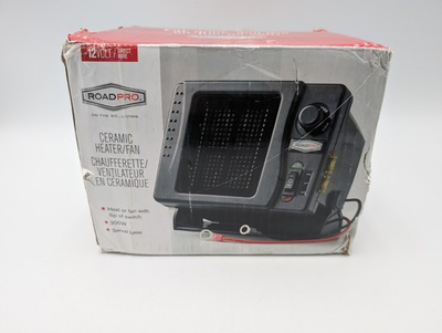 #ad RoadPro 12 Volt Direct Hook Up Ceramic Heater Fan with Swivel Base Please Read $28.45