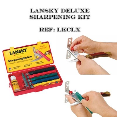 Lansky Deluxe Schärfset - für Werkzeuge, Messer, Scheren und vieles mehr