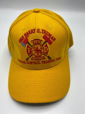 #ad #ad The Corps USS Harry S. Truman CVN 75 Logo Yellow Baseball Cap Hat One Size $29.99